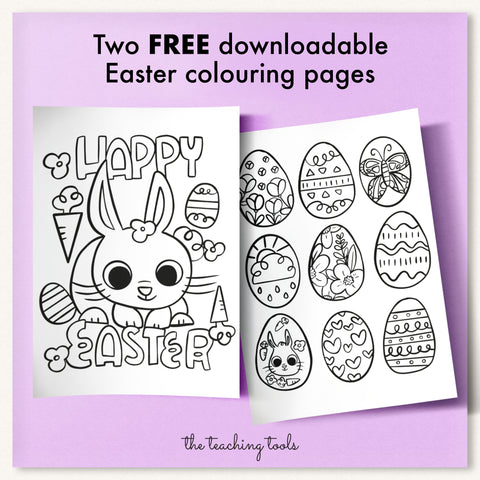 Easter Colouring Pages - FREE - The Teaching Tools