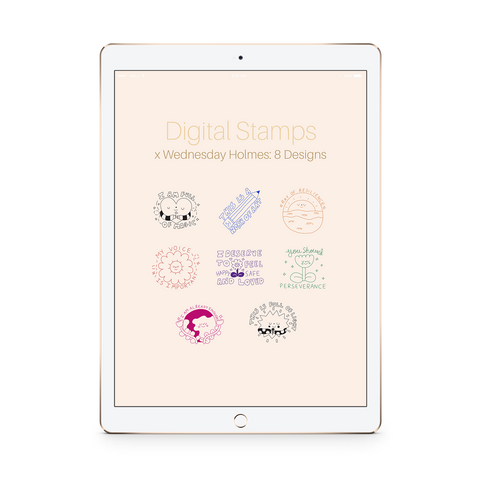 Digital Stamps Pack x Wednesday Holmes: 8 Designs - The Teaching Tools