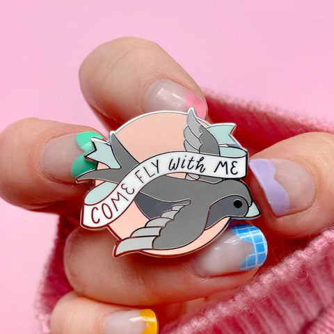 Come Fly With Me Enamel Pin - The Teaching Tools