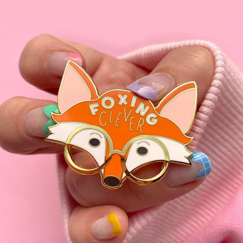 Foxing Clever Enamel Pin - The Teaching Tools