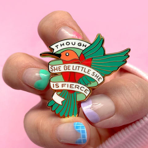 Little And Fierce Enamel Pin - The Teaching Tools