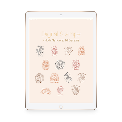 Digital Stamps Pack x Holly Sanders: 14 Designs - The Teaching Tools