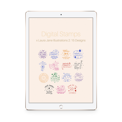 Digital Stamps Pack x Laura Jane 2: 15 Designs - The Teaching Tools