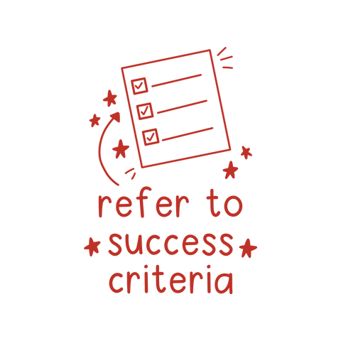 Refer To Success Criteria - The Teaching Tools