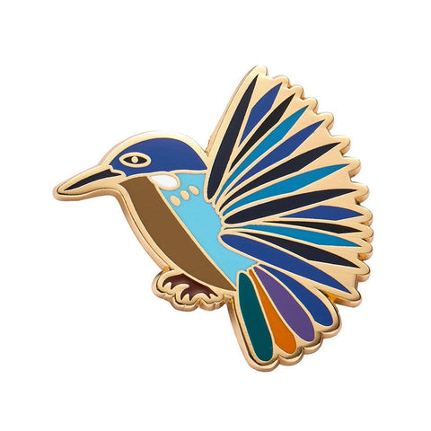 Kyrie Kingfisher Enamel Pin - The Teaching Tools