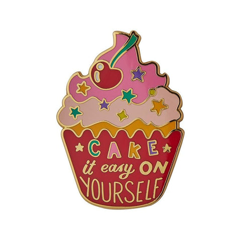 Cake It Easy On Yourself Enamel Pin - The Teaching Tools