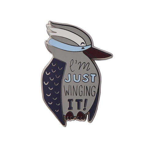 Just Winging It Enamel Pin - The Teaching Tools